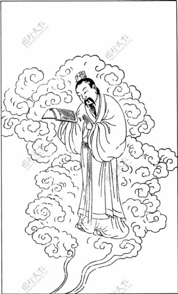 中国宗教人物插画素材121