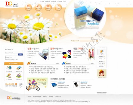 韩国化妆品销售模板
