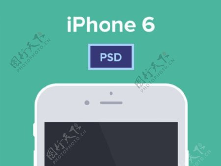 iPhone6白色PSD素材