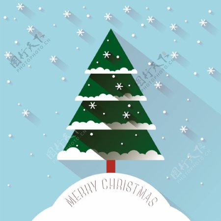创意折纸圣诞树卡片封面