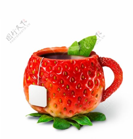 草莓茶杯