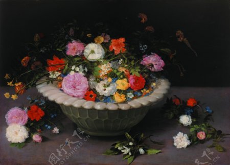 BruegheltheElderJanFlorero1615花卉水果蔬菜器皿静物印象画派写实主义油画装饰画