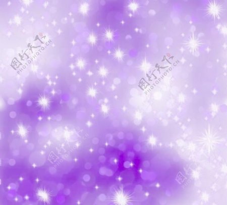 星光灿烂的紫色背景矢量