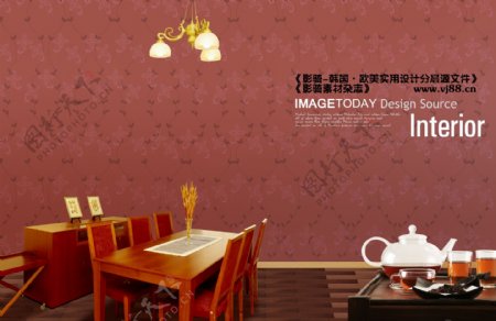 家具家居室内桌椅温馨影骑韩国实用设计分层源文件PSD源文件