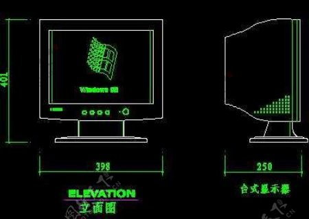电视机图块视听设备图块影院音响组合图块电脑CAD图块5