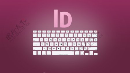 InDesign键盘快捷键矢量素材