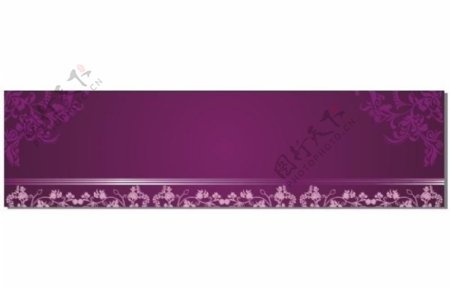 紫色花纹模板图片