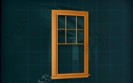 门窗构件之窗户3D模型窗户025