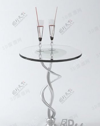 3D酒吧桌子模型