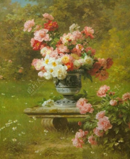 静物花卉油画图片