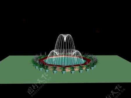 喷泉3d设计图片
