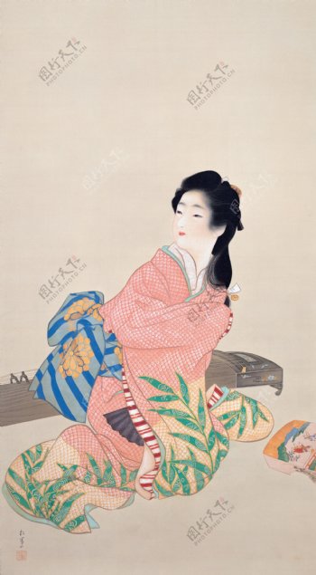 日本画装饰风景素材
