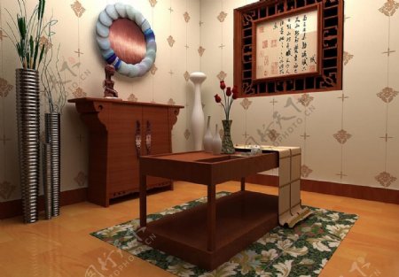 中式茶室家居设计图片