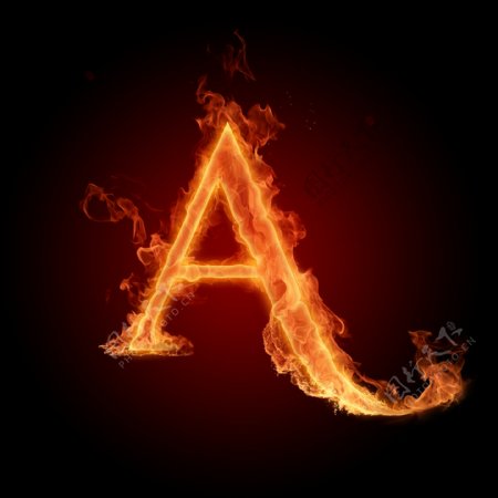 火焰字母A