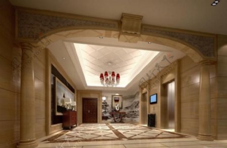 室内设计酒店电梯间设计图片