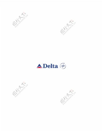 DeltaAirLineslogo设计欣赏DeltaAirLines航空业标志下载标志设计欣赏