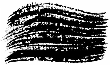 全球首席大百科笔刷笔触形状样式黑白图标标志