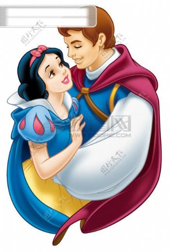 白雪公主与王子卡通