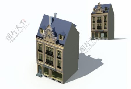 欧式建筑maxmap图片
