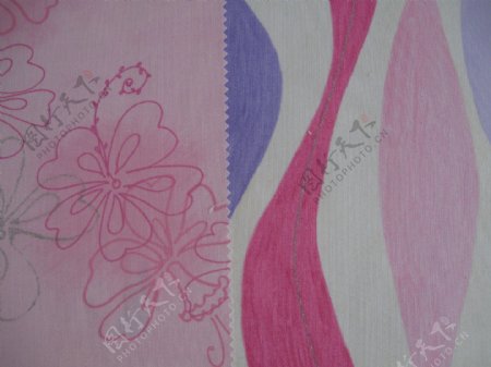 粉红夹蓝色墙纸底纹图片