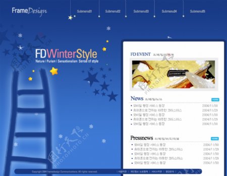 简单韩文网页设计图片