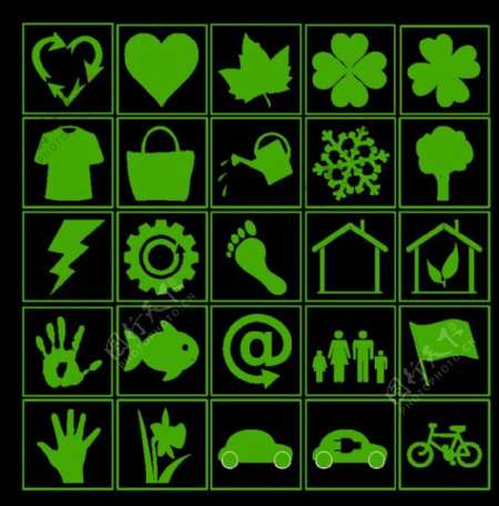 生态绿色图标集