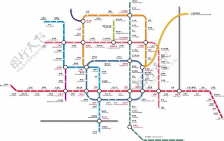 北京地铁矢量图