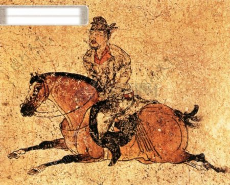 古代人物骑马图