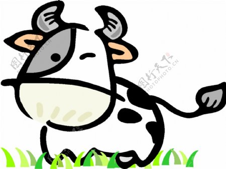 Q版中国传统12生肖丑牛