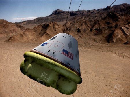 美国载人航天模拟登月图片