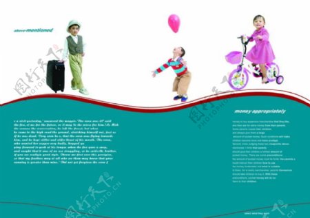国外儿童主题版式设计psd分层素材