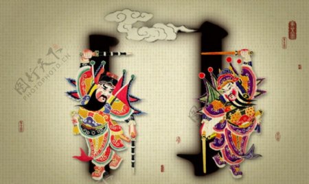 中国传统文化门神
