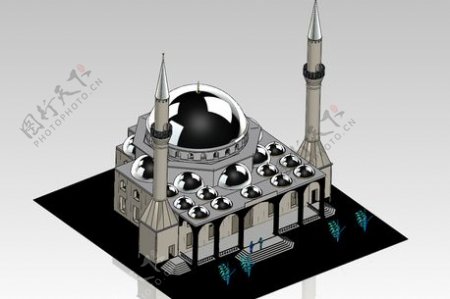 一座清真寺的模型
