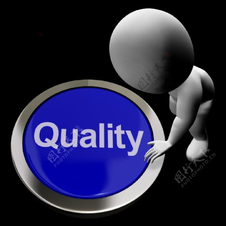 质量按钮代表优良的服务或产品