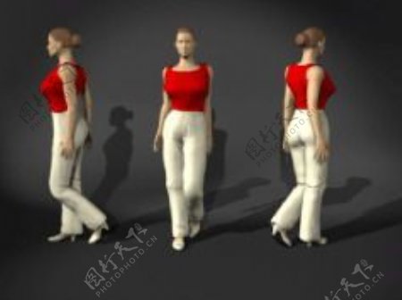 人物女性3d模型设计免费下载人体模型36