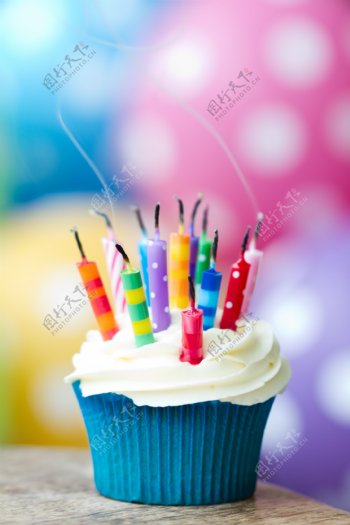 生日蛋糕蜡烛图片素材