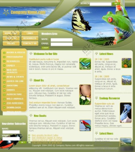 生物研究网页设计