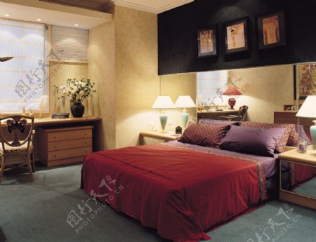 欧式风格卧室布置图片