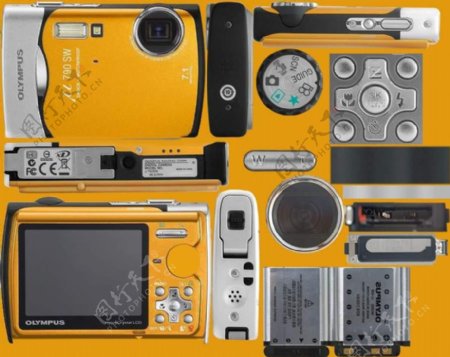 3d模型相机黄色图片