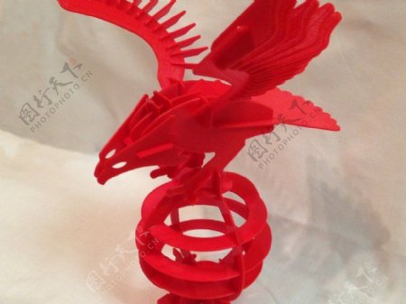 印刷的3D益智鹰