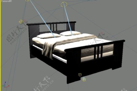 常见的床3d模型家具图片素材45