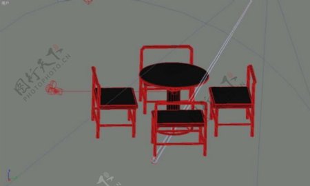 餐桌3d模型桌子效果图72
