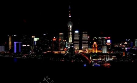 上海夜景高清摄影图片