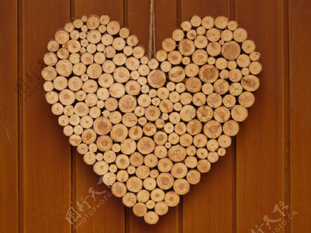 情人节木纹爱情图片