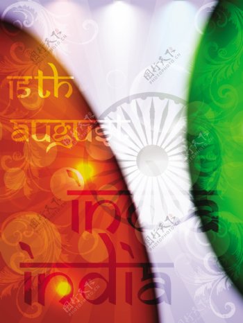 在印度国旗颜色的创作背景