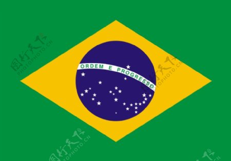 巴西国旗的E巴西