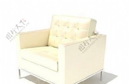 单人白色时尚沙发sofa039