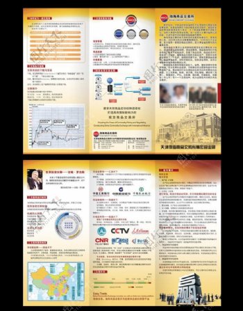 天津渤海交易所三折页图片