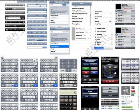iPhoneipad界面标识素材图片