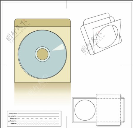 空白纸包装源文件矢量素材图片